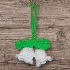 Handmade Crochet Bell Flower Ornament